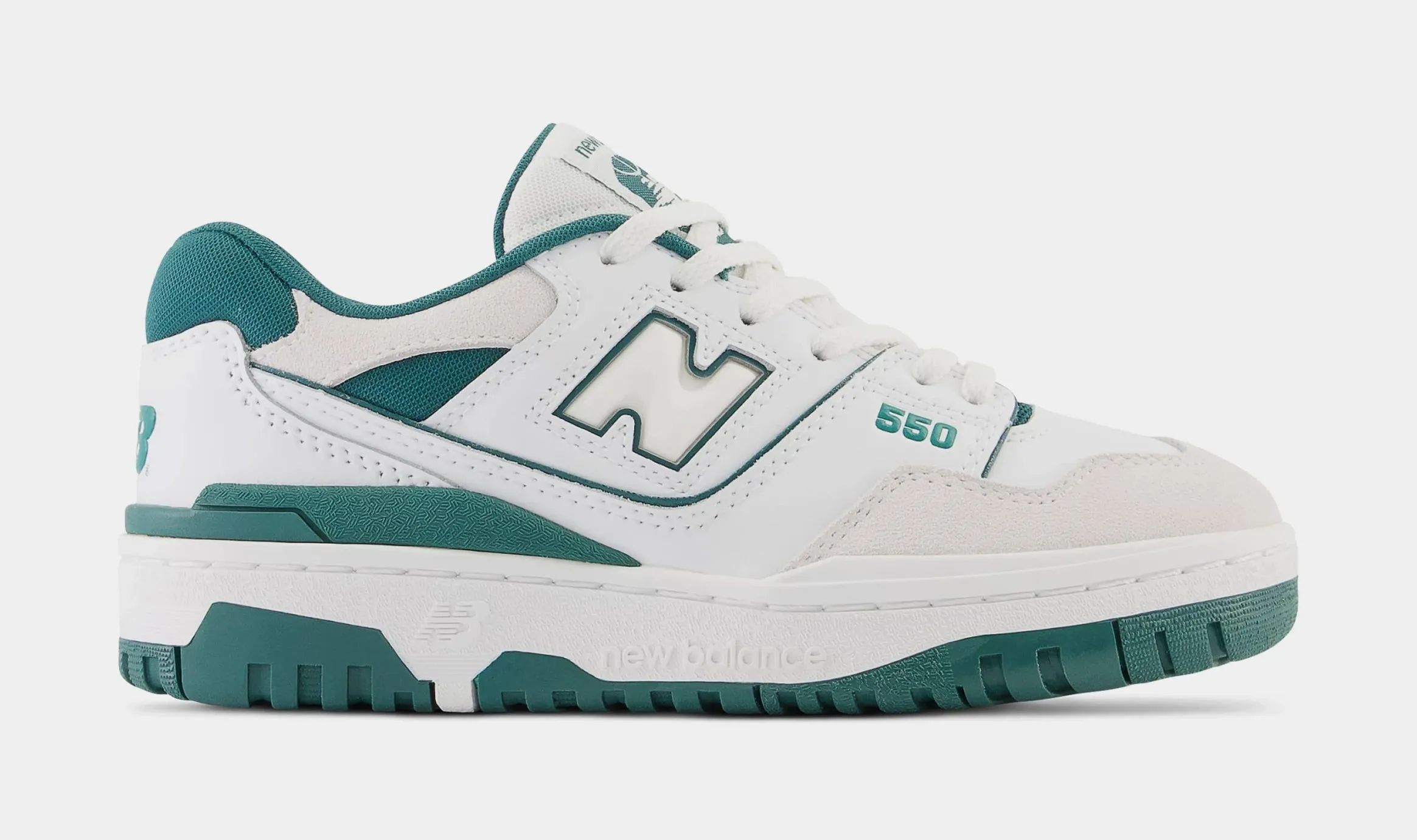 550 Grade School Lifestyle Shoes (Green/White)