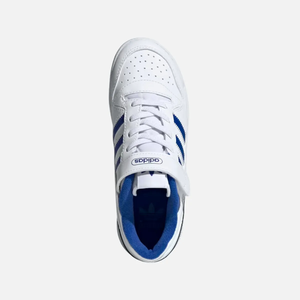 Adidas Forum Low Kids Unisex Shoes (4-7 YEAR) -Cloud White/Royal Blue/Cloud White