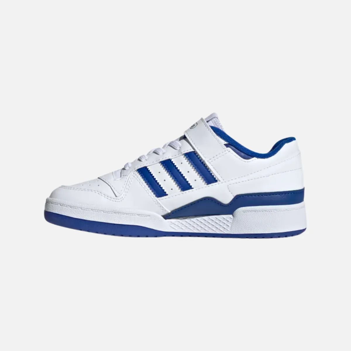 Adidas Forum Low Kids Unisex Shoes (4-7 YEAR) -Cloud White/Royal Blue/Cloud White