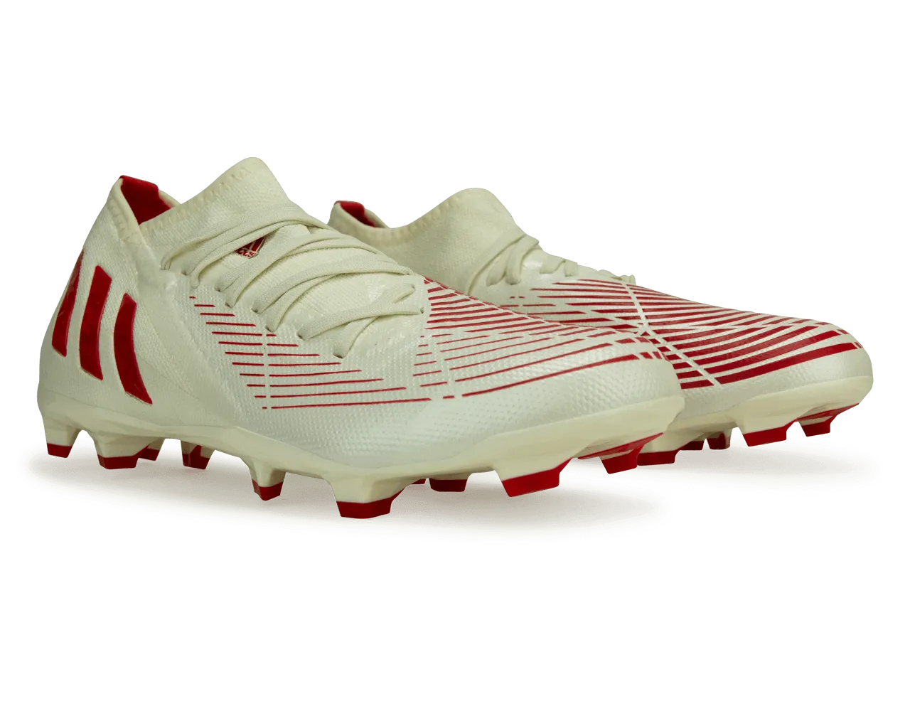 adidas Men's Predator Edge.3 FG Off White/Red