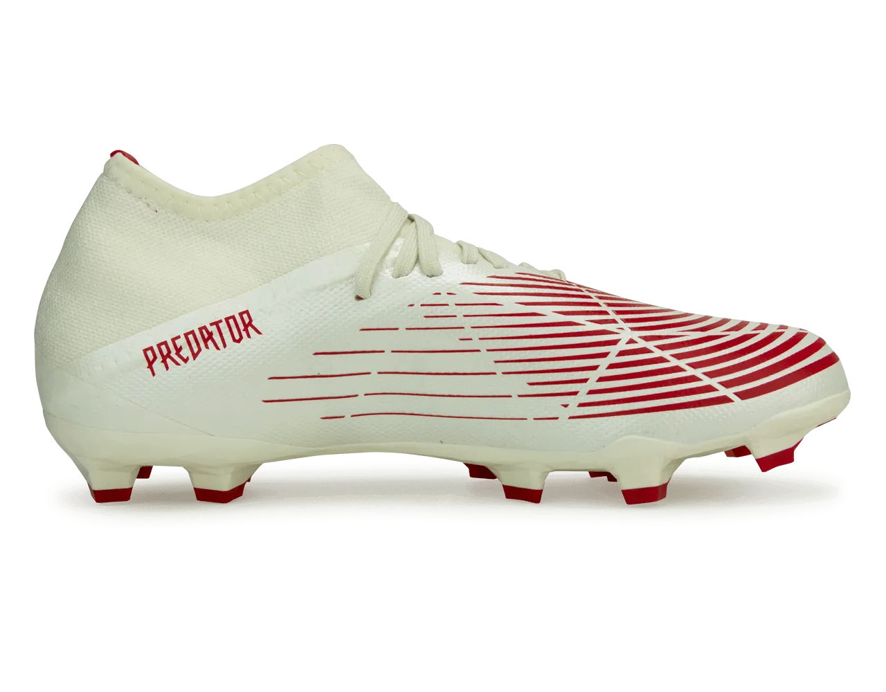 adidas Men's Predator Edge.3 FG Off White/Red