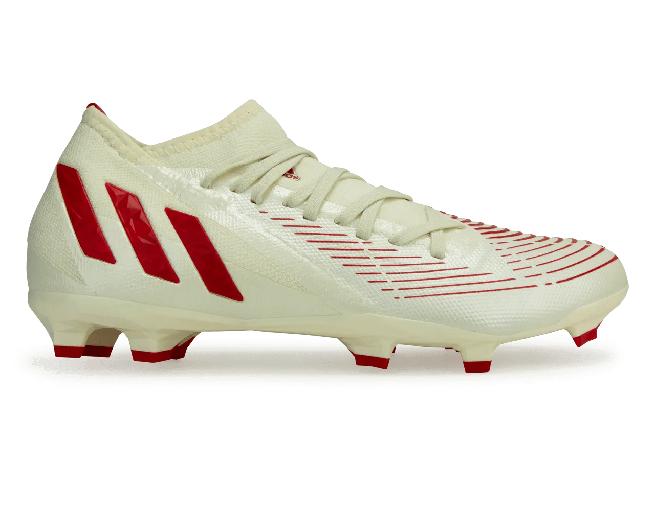 adidas Men's Predator Edge.3 FG Off White/Red