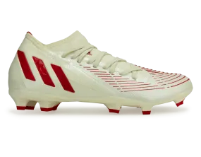 adidas Men's Predator Edge.3 FG Off White/Red