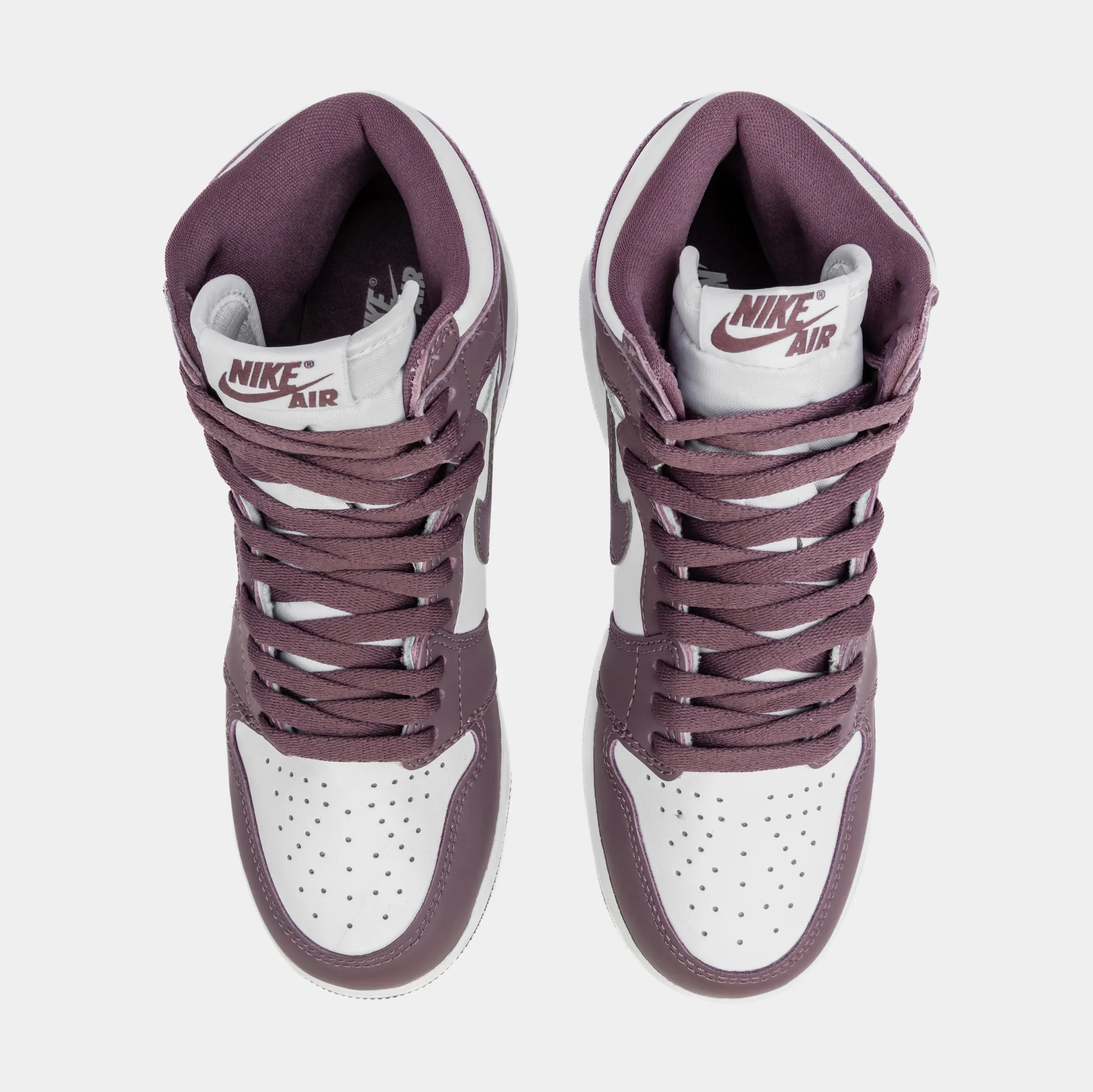 Air Jordan 1 Retro High OG Sky J Mauve Grade School Lifestyle Shoes (White/Sky J Mauve) Free Shipping