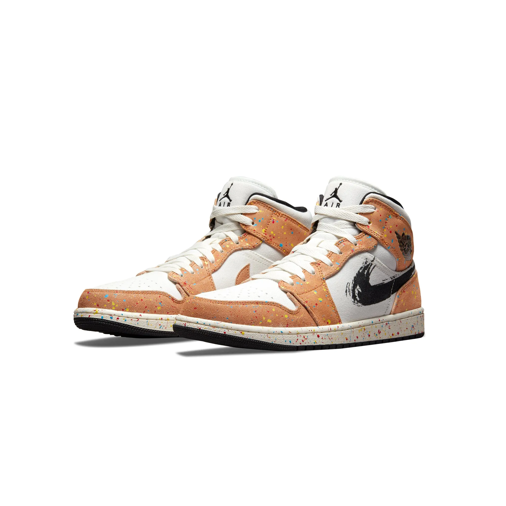 Air Jordan Mens 1 Mid SE Shoes 'Sail/Black/Cider'