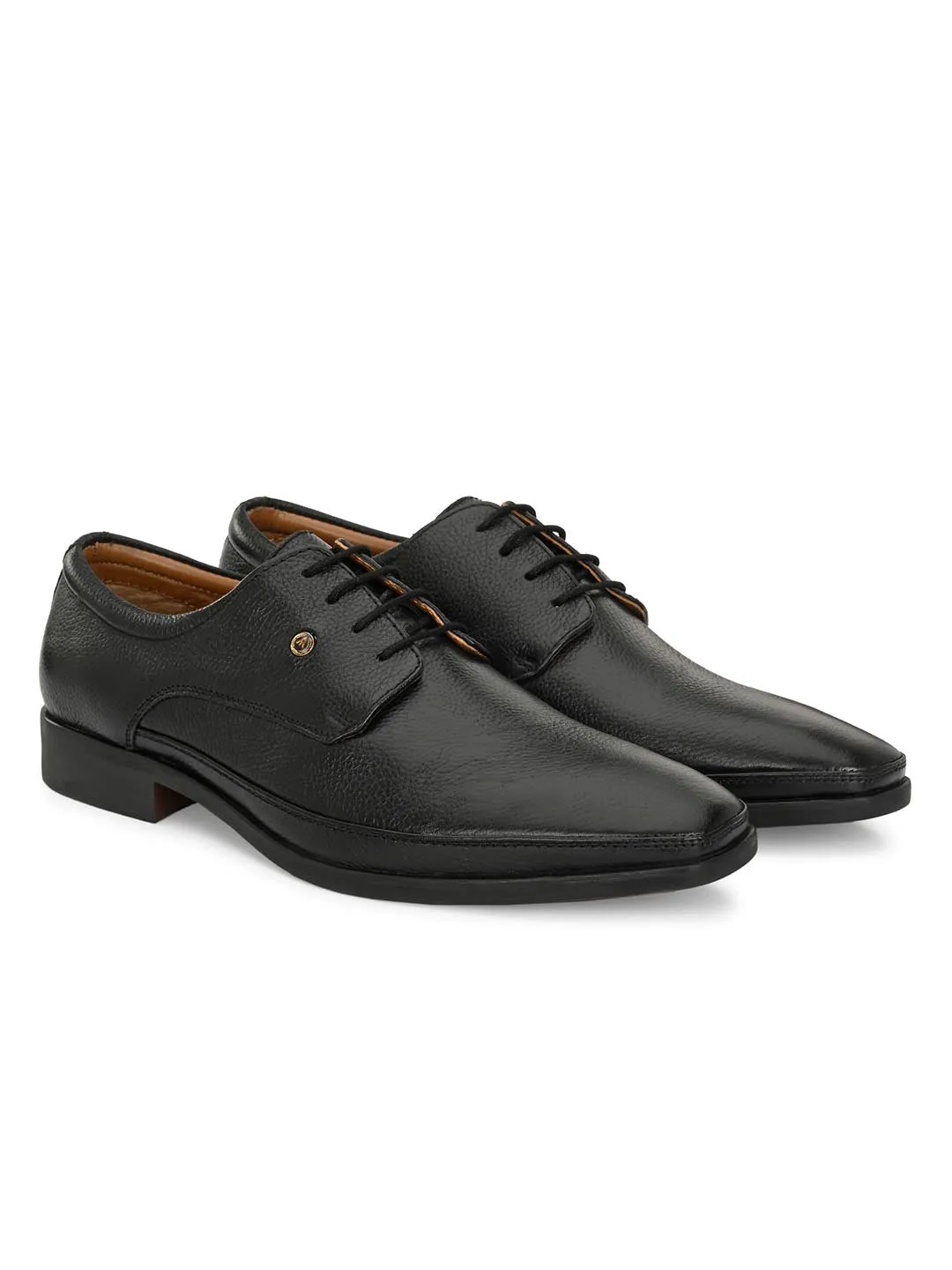 Alberto Torresi Genuine Leather Black Laceup Formal Shoes