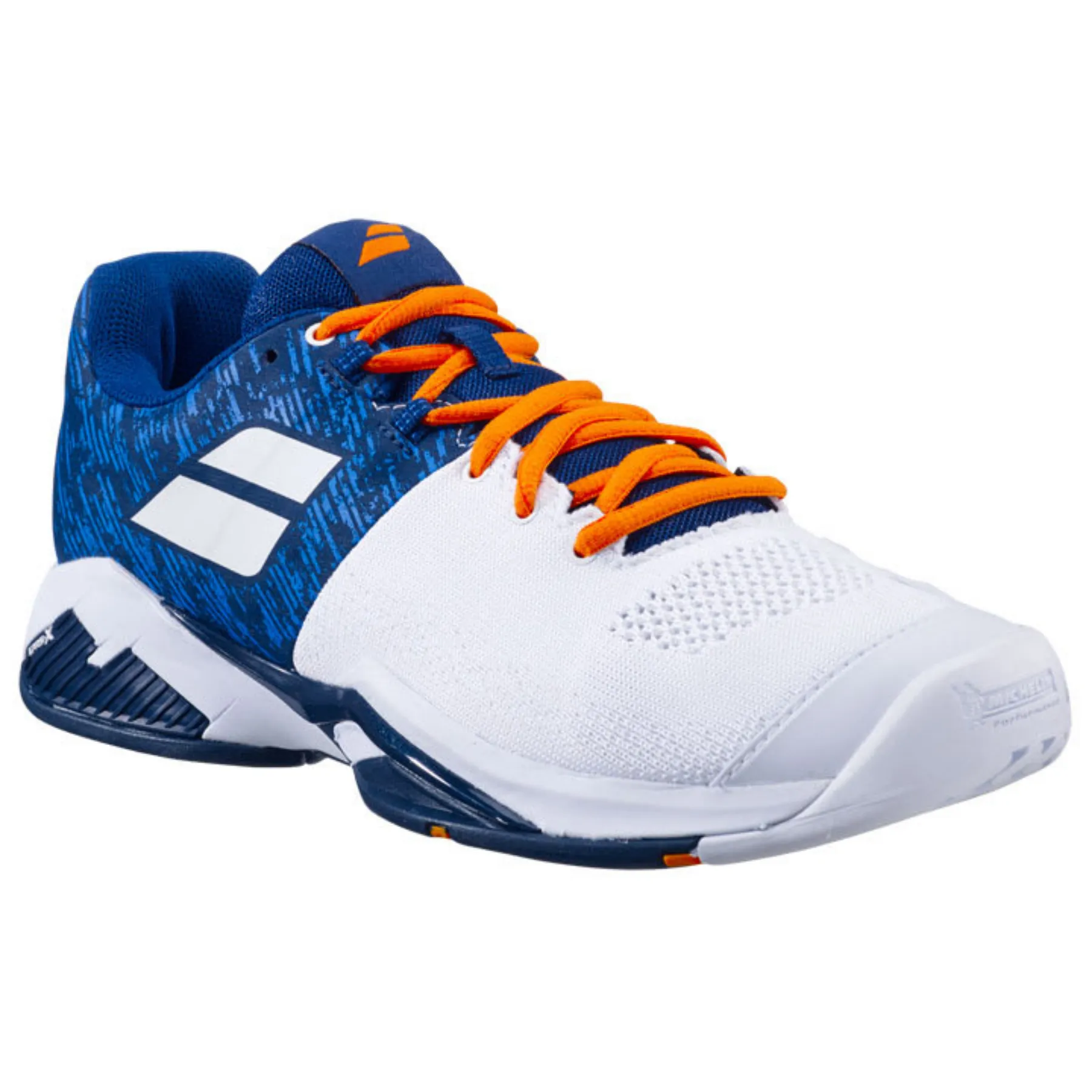 Babolat Propulse Blast All Court Men's Tennis Shoes - White/Dark Blue