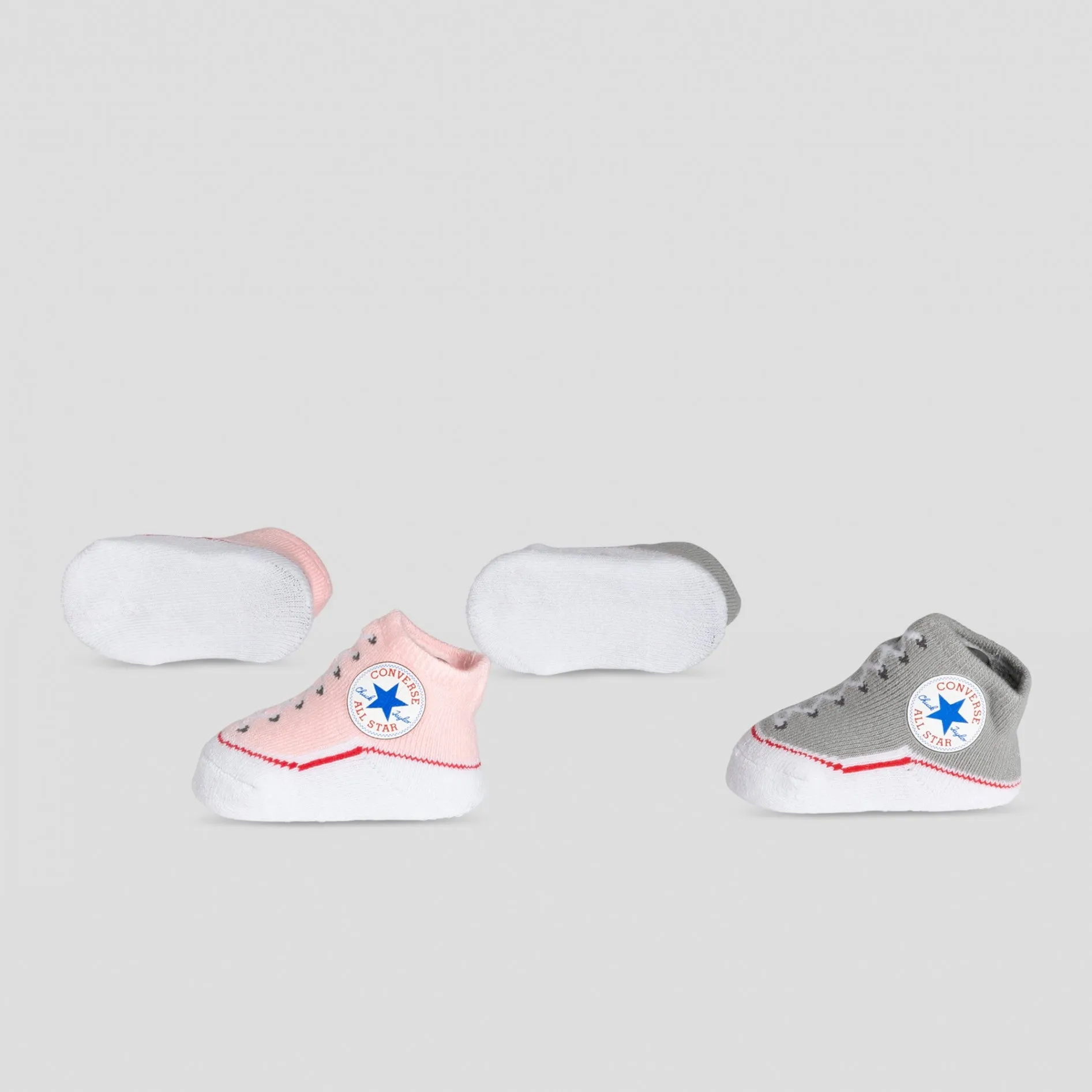 Baby Converse Chuck Taylor Newborn Knit Booties 2 Pack Pink