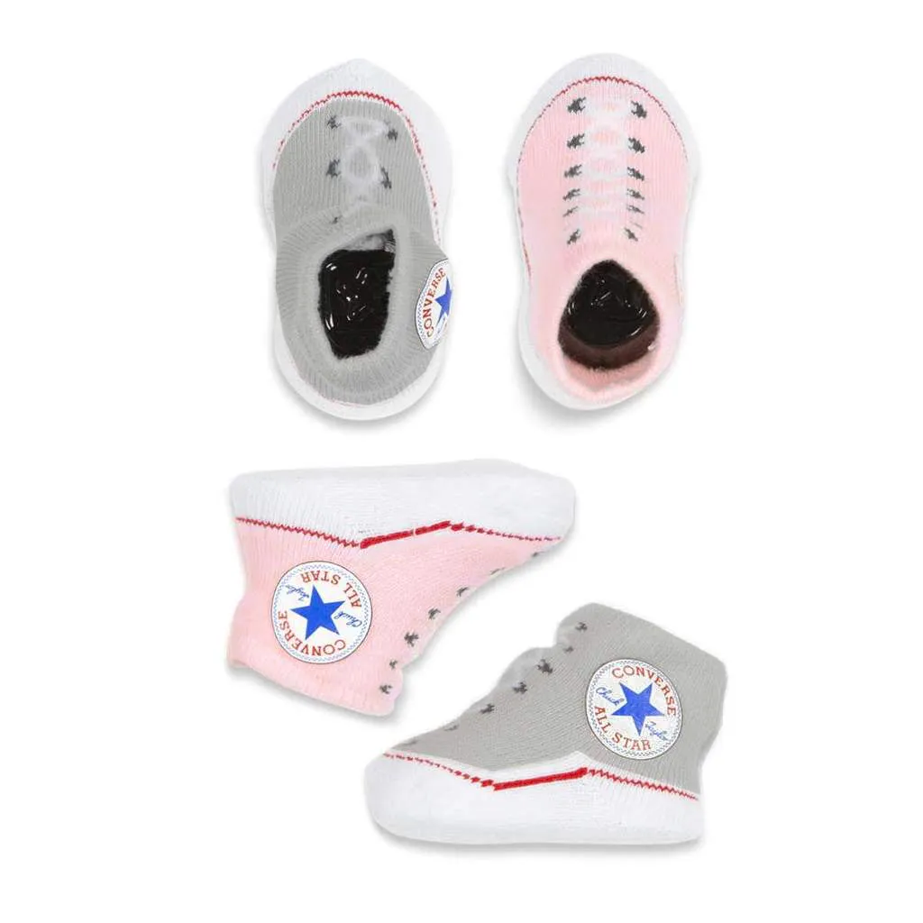 Baby Converse Chuck Taylor Newborn Knit Booties 2 Pack Pink