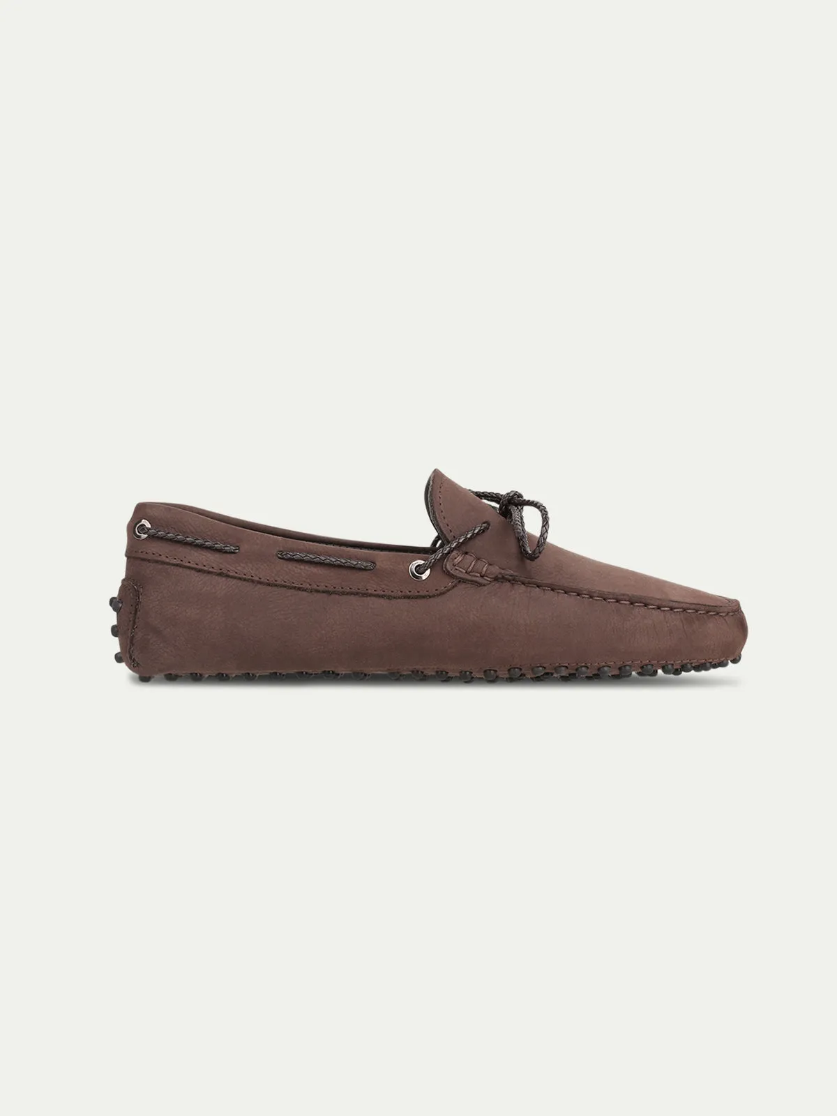 Brown Nubuck Driving Shoes