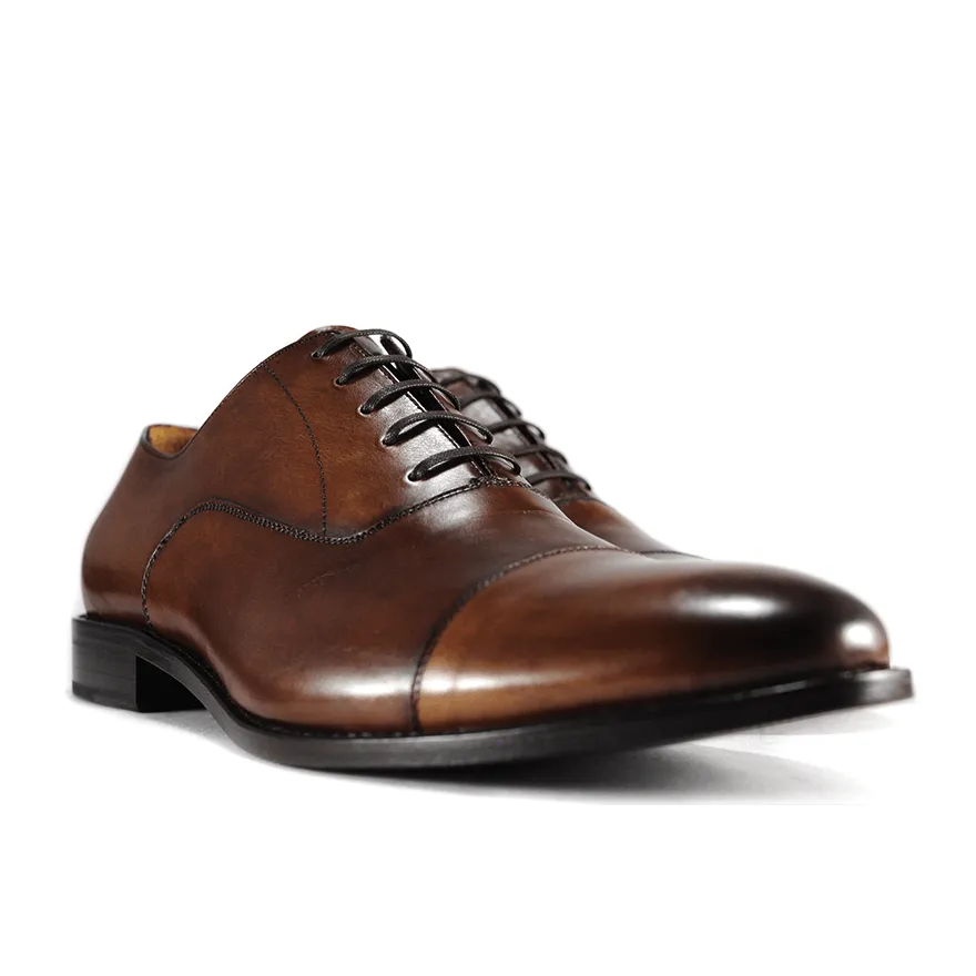 Cap Toe Oxford (rubber Sole) Castagna