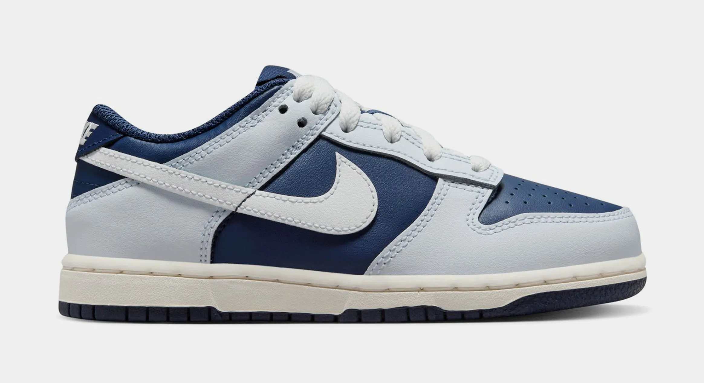 Dunk Low Preschool Lifestyle Shoes (Football Grey/Summit White/Midnight Navy)