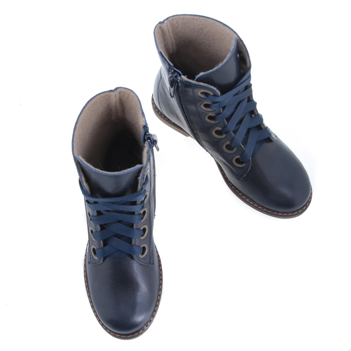 Emel Blue lace-up boots (EY2622G-2)