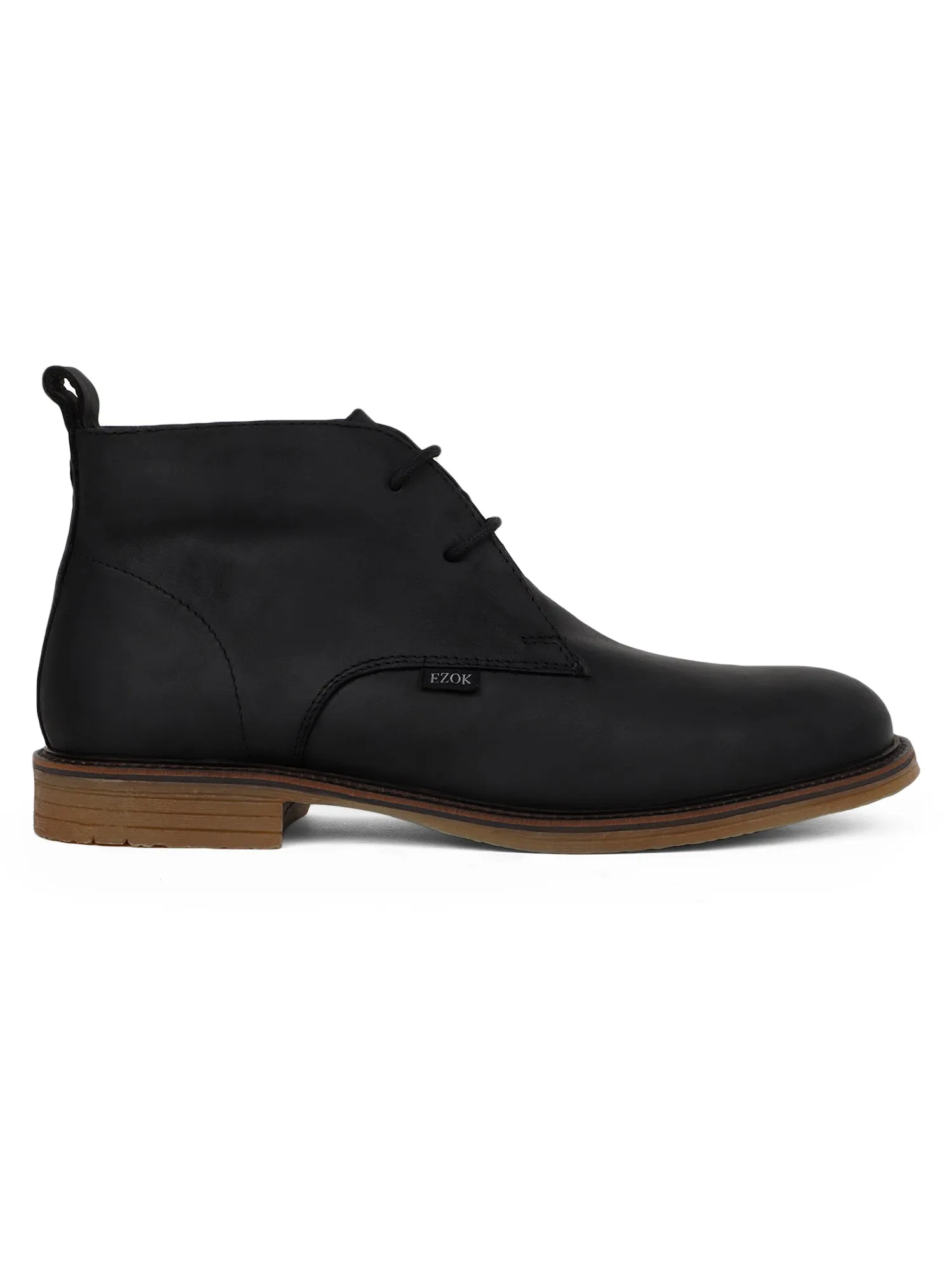 Ezok Black Stan Casual Boots Shoes 2702