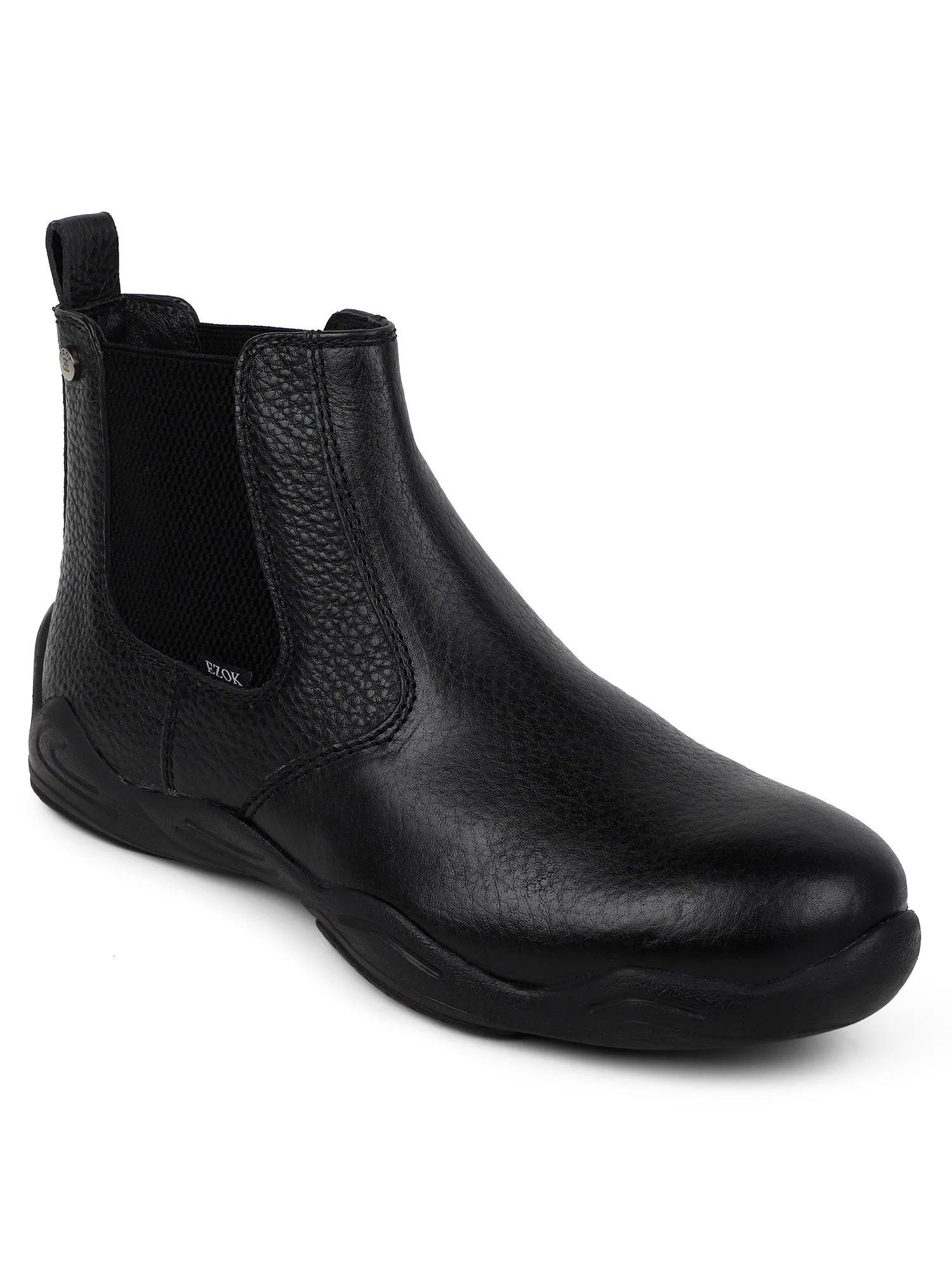 Ezok Strech black chelsea casual booots shoes