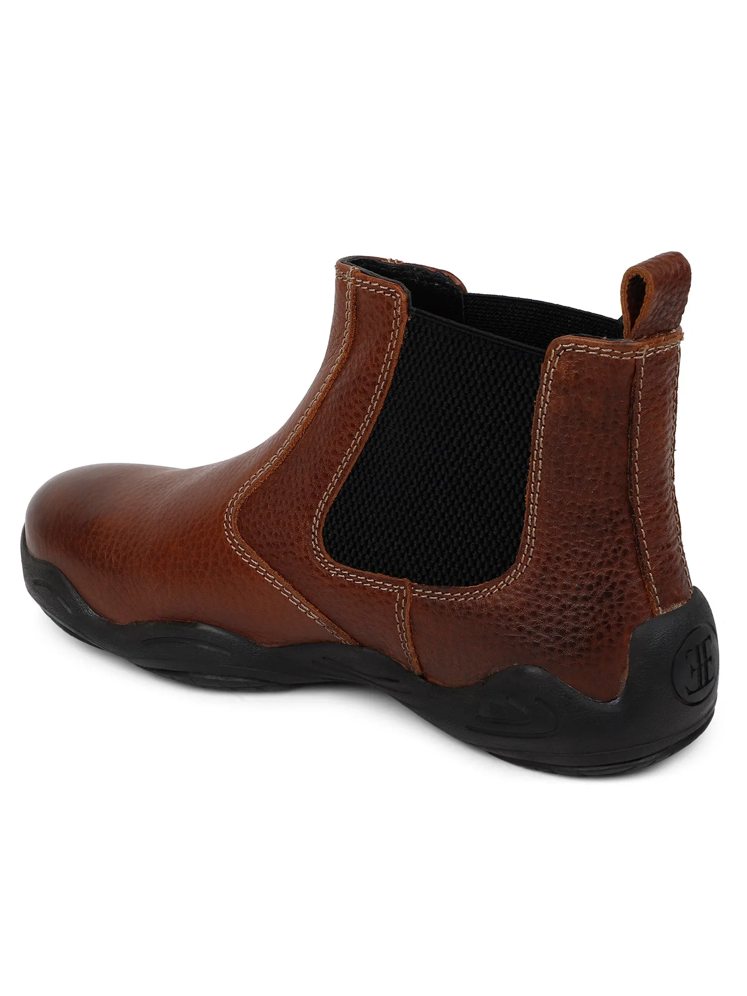 Ezok Tan Strech Casual Chelsea Boots Shoes