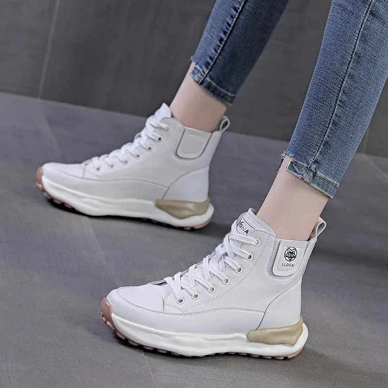 G30 Women's Casual Shoes - High Top Sneakers - Thick Soled Boots