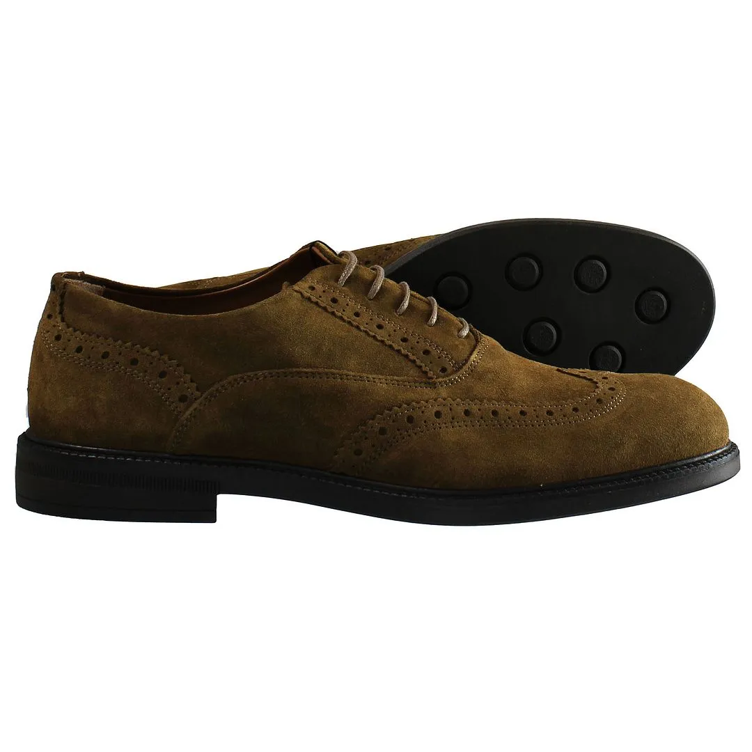 Hackett Chino Pln Brogue Mens Brown Shoes