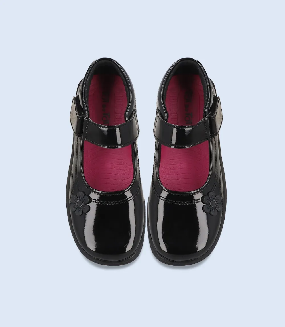 KG0018-BLACK-Girls Casual School Shoes