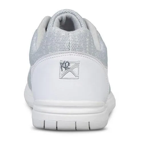 KR Mens Flyer Mesh White Grey Bowling Shoes