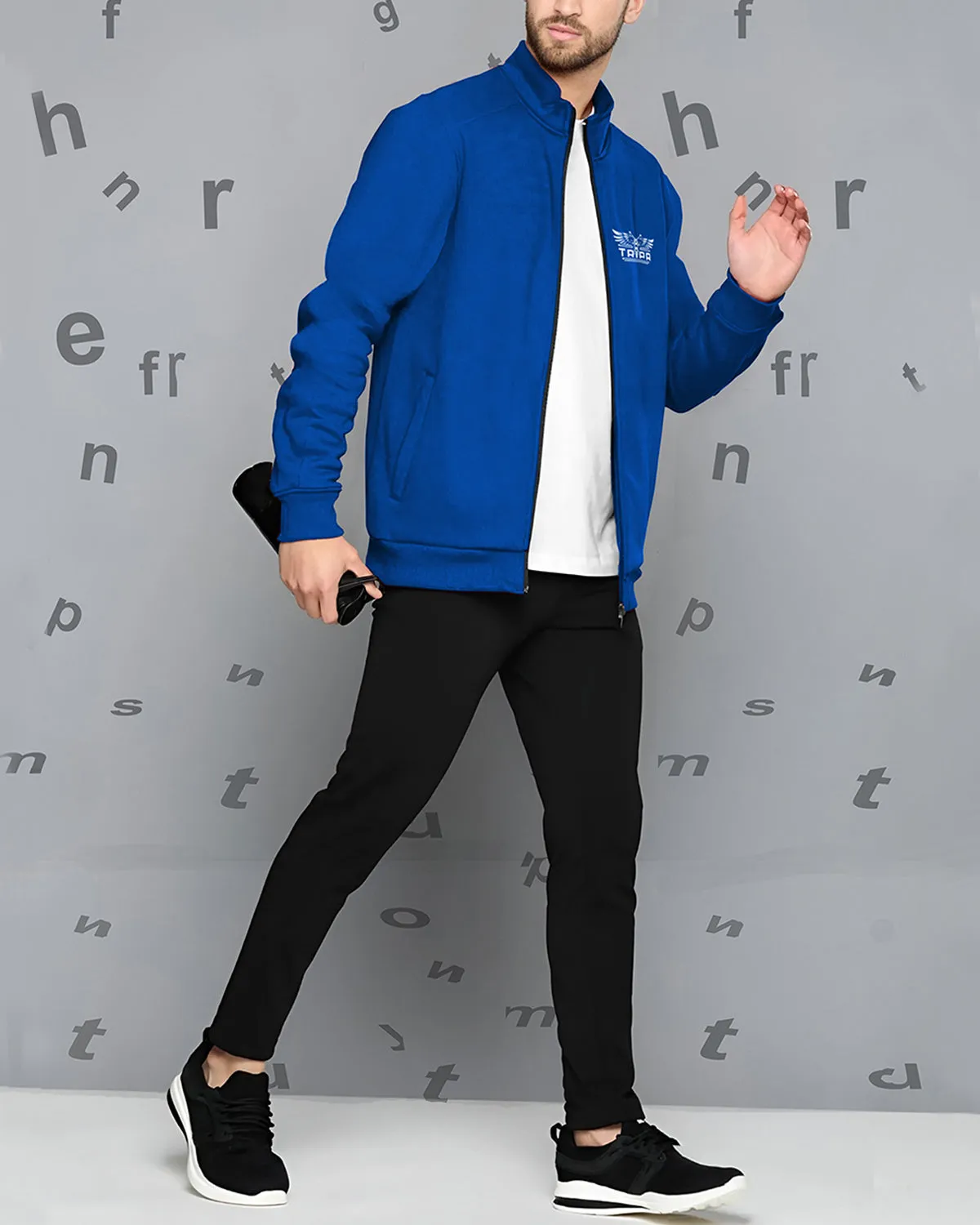 Men Blue Casual Jacket