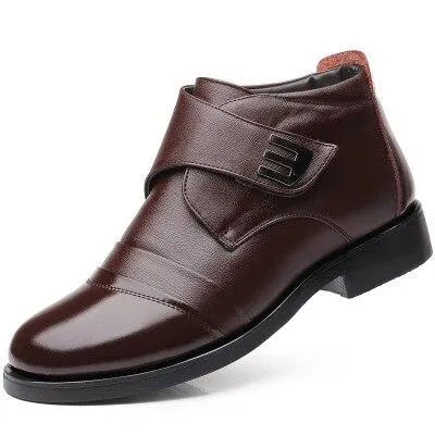 Men's leather business casual shoes