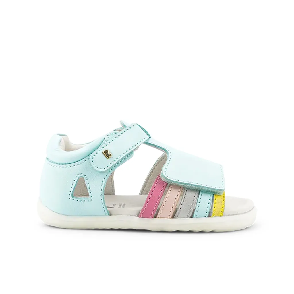 Mist and Dusk Pearl Rainbow Mirror Sandals Step Up