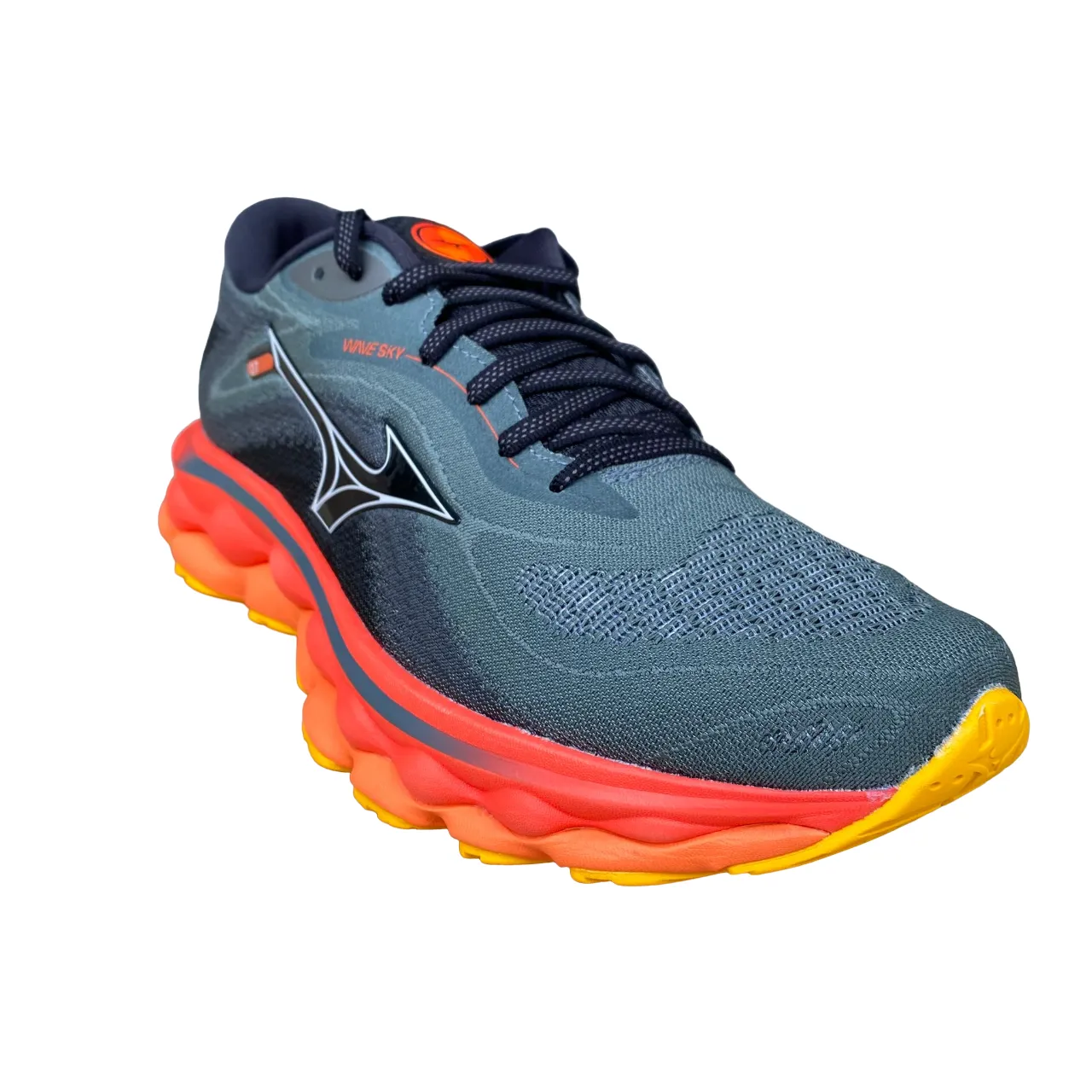 Mizuno men's running shoe Wave Sky 7 J1GC230251 gray orange