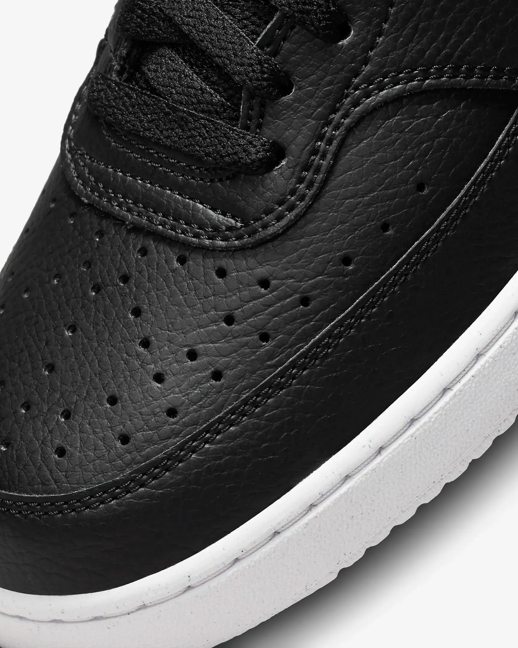 Nike Men's Court Vision Low Next Nature Shoes - Black / White