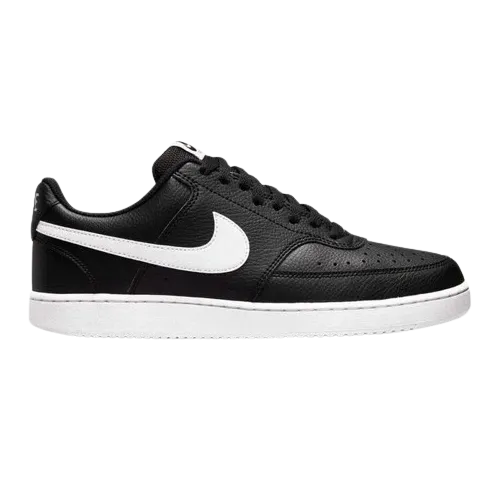 Nike Men's Court Vision Low Next Nature Shoes - Black / White