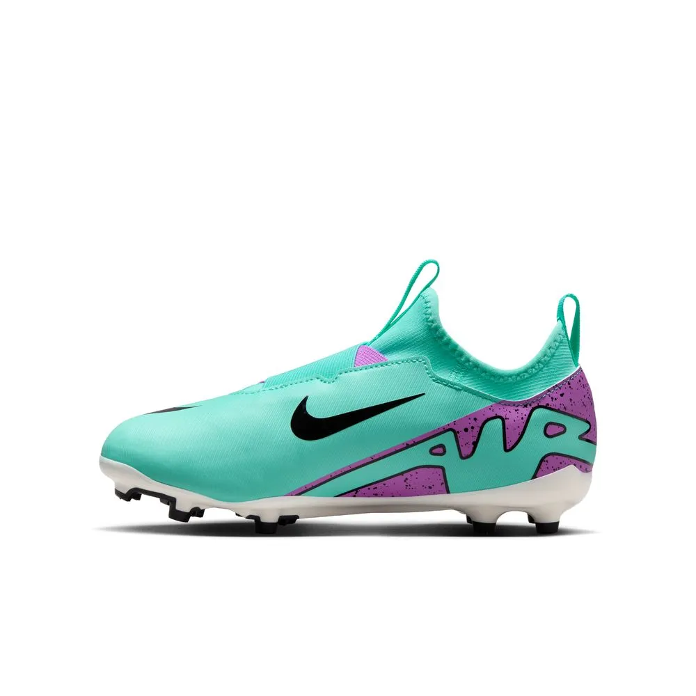 Nike Mercurial Zoom Vapor 15 Academy FG/MG Jnr Football Boots (Hyper Turquoise/Fuschia Dream)