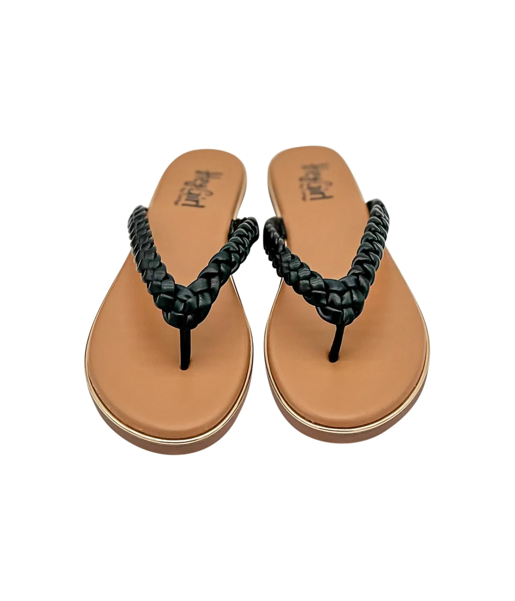 Pigtail Sandal in Black