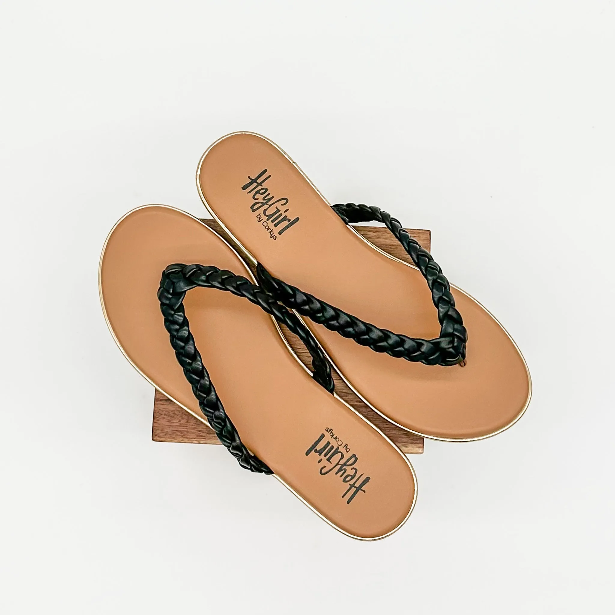 Pigtail Sandal in Black