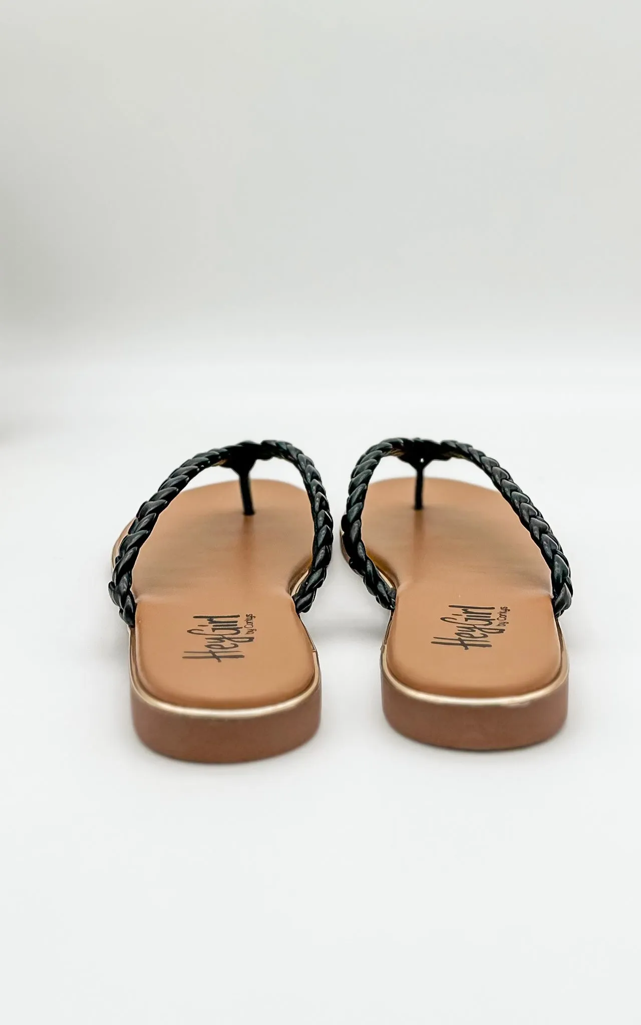 Pigtail Sandal in Black