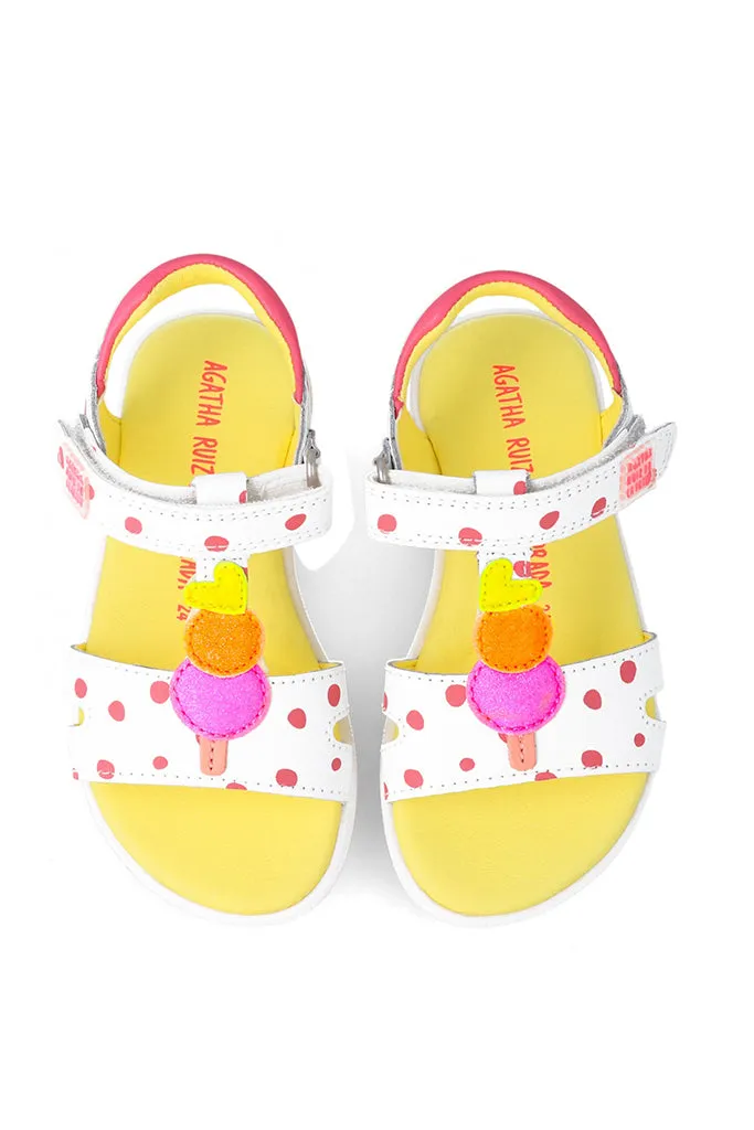 Polka Dot Ice Cream Sandals