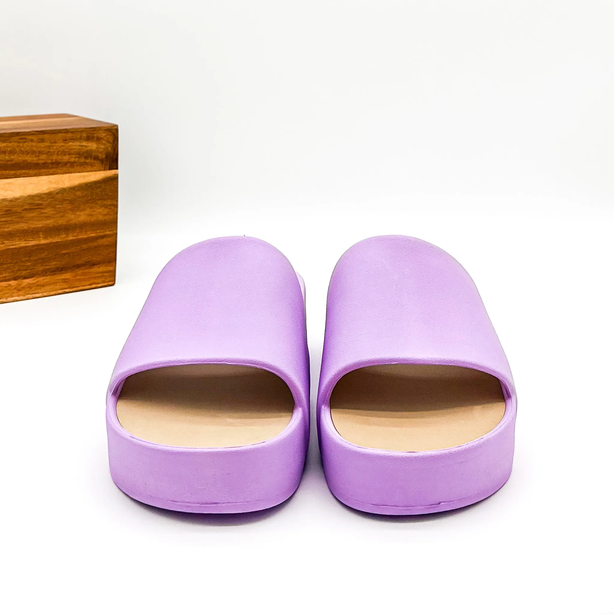 Popsicle Slide Sandals in Lavender