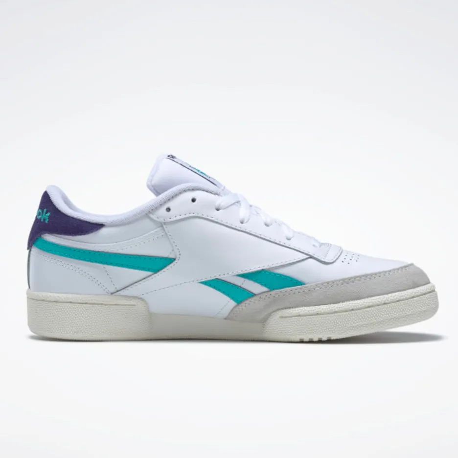 REEBOK Club C Revenge Vintage Shoes Cloud White / Classic Teal / Bold Purple