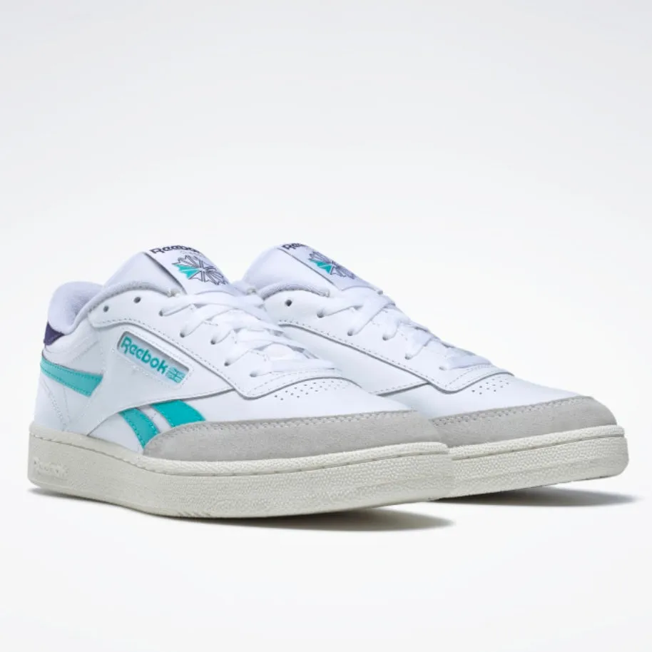 REEBOK Club C Revenge Vintage Shoes Cloud White / Classic Teal / Bold Purple