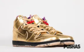 SB Dunk High x Humidity 'Metallic Gold' (New)