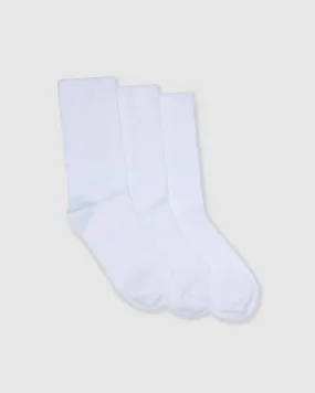 School Turnover 3 Pack White