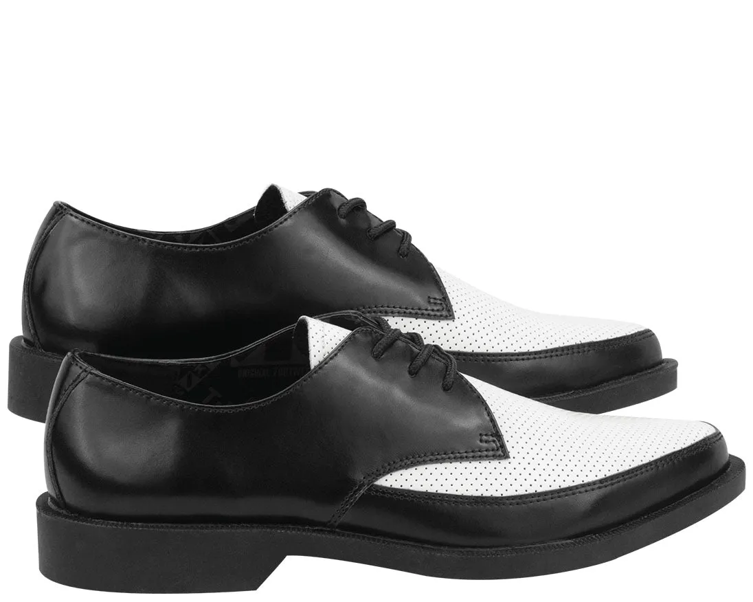 T.U.K BLACK/WHITE PUNCH JAM SHOE