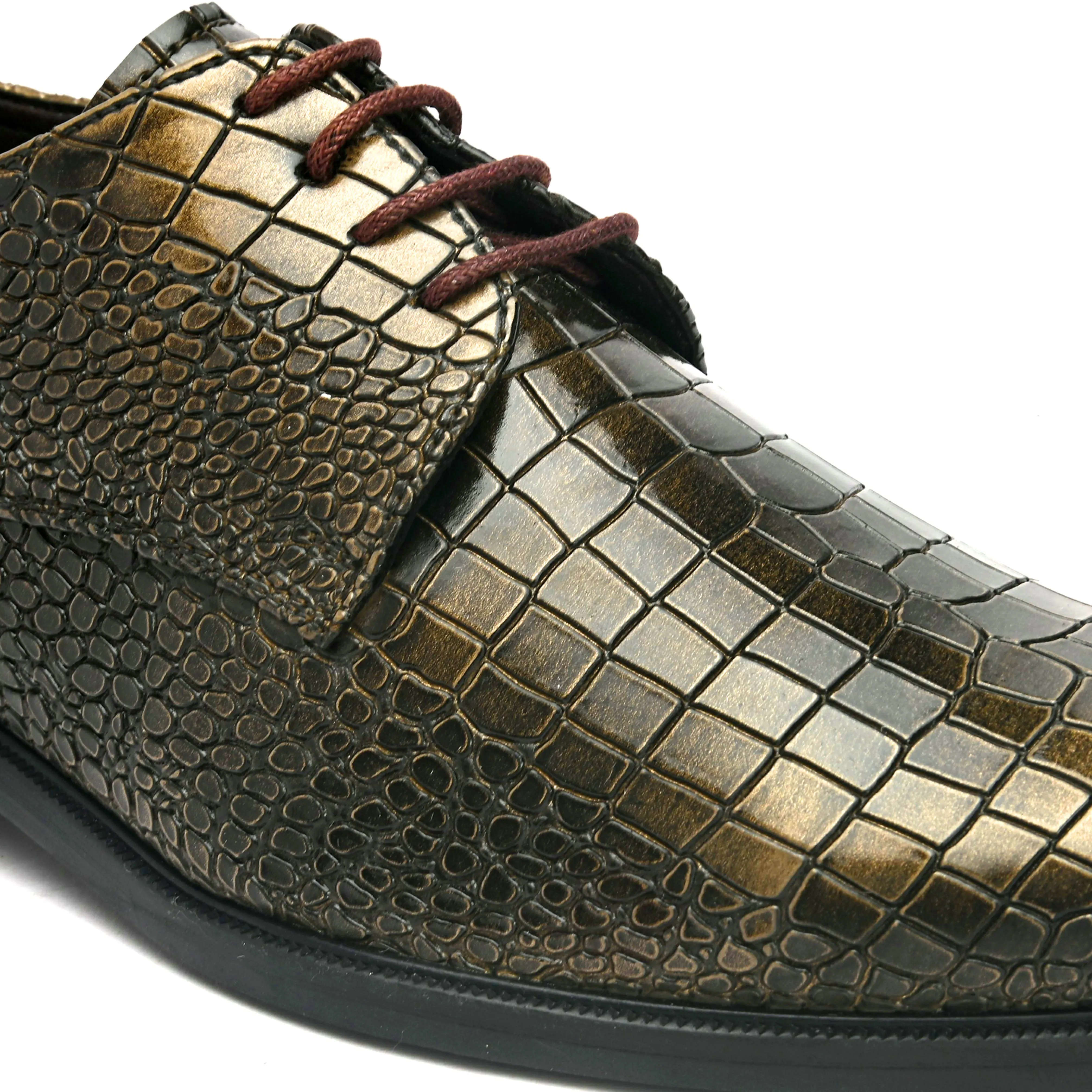 Venus Gold Derby Shoes