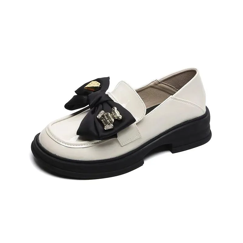 Women's Casual Leather Low Heel Loafers - W523-6 Shoes